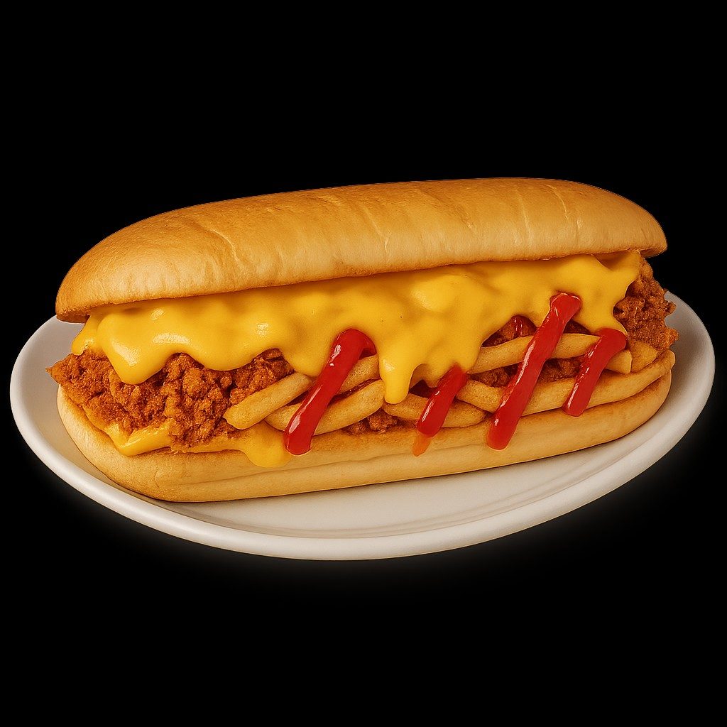 Italian-Chicken Cheesesteak Sandwich.