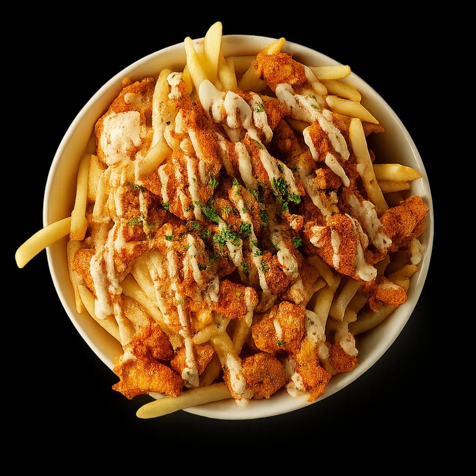 Nashville Chicken Loaded Fries.