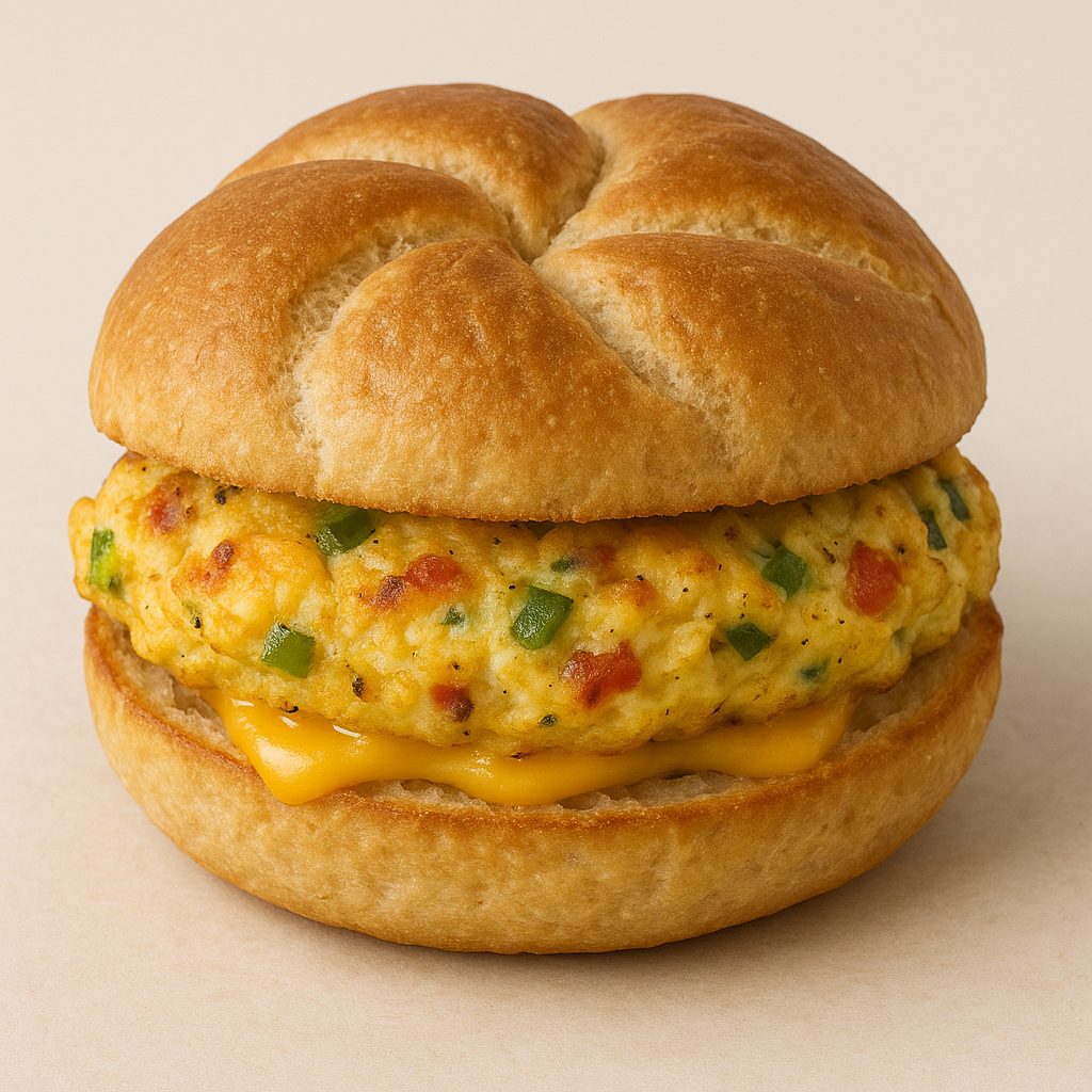 B5. Omelet on roll.